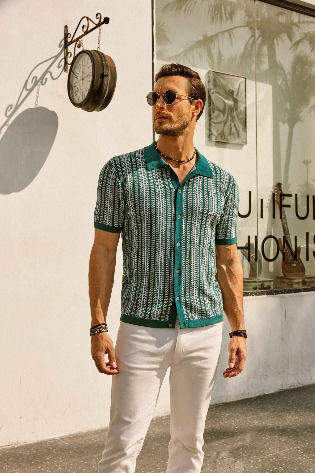 Niels | Retro Gestreept Poloshirt