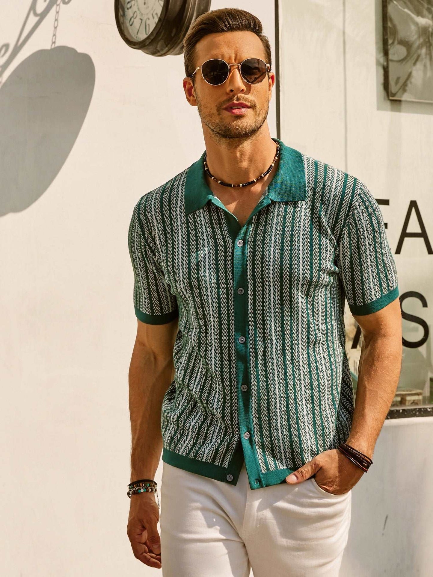 Niels | Retro Gestreept Poloshirt