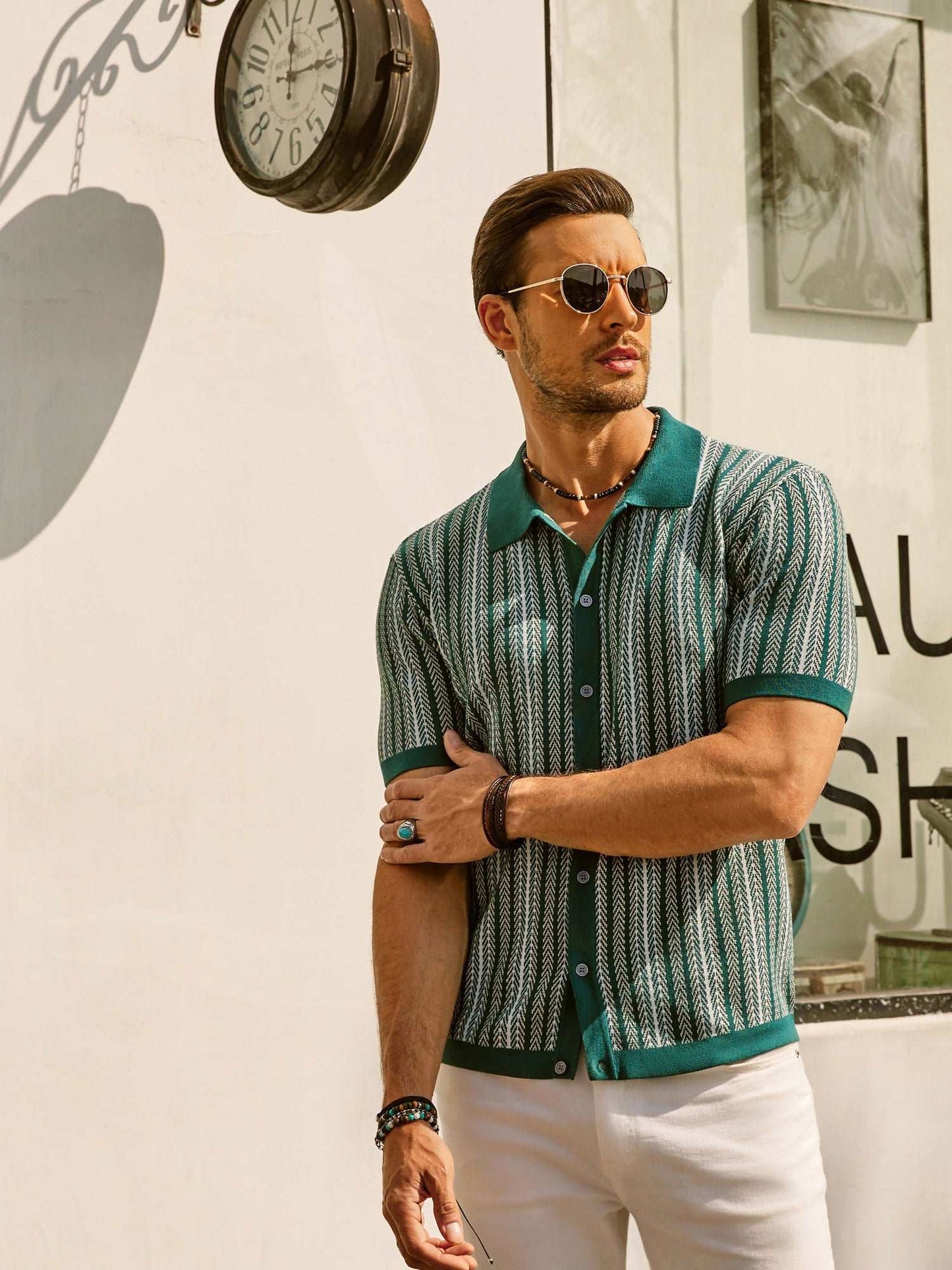 Niels | Retro Gestreept Poloshirt