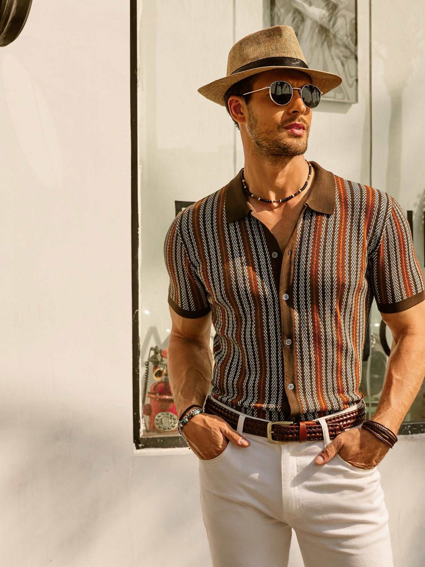 Niels | Retro Gestreept Poloshirt