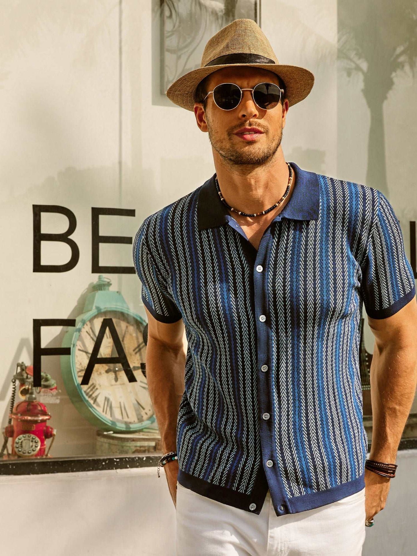 Niels | Retro Gestreept Poloshirt