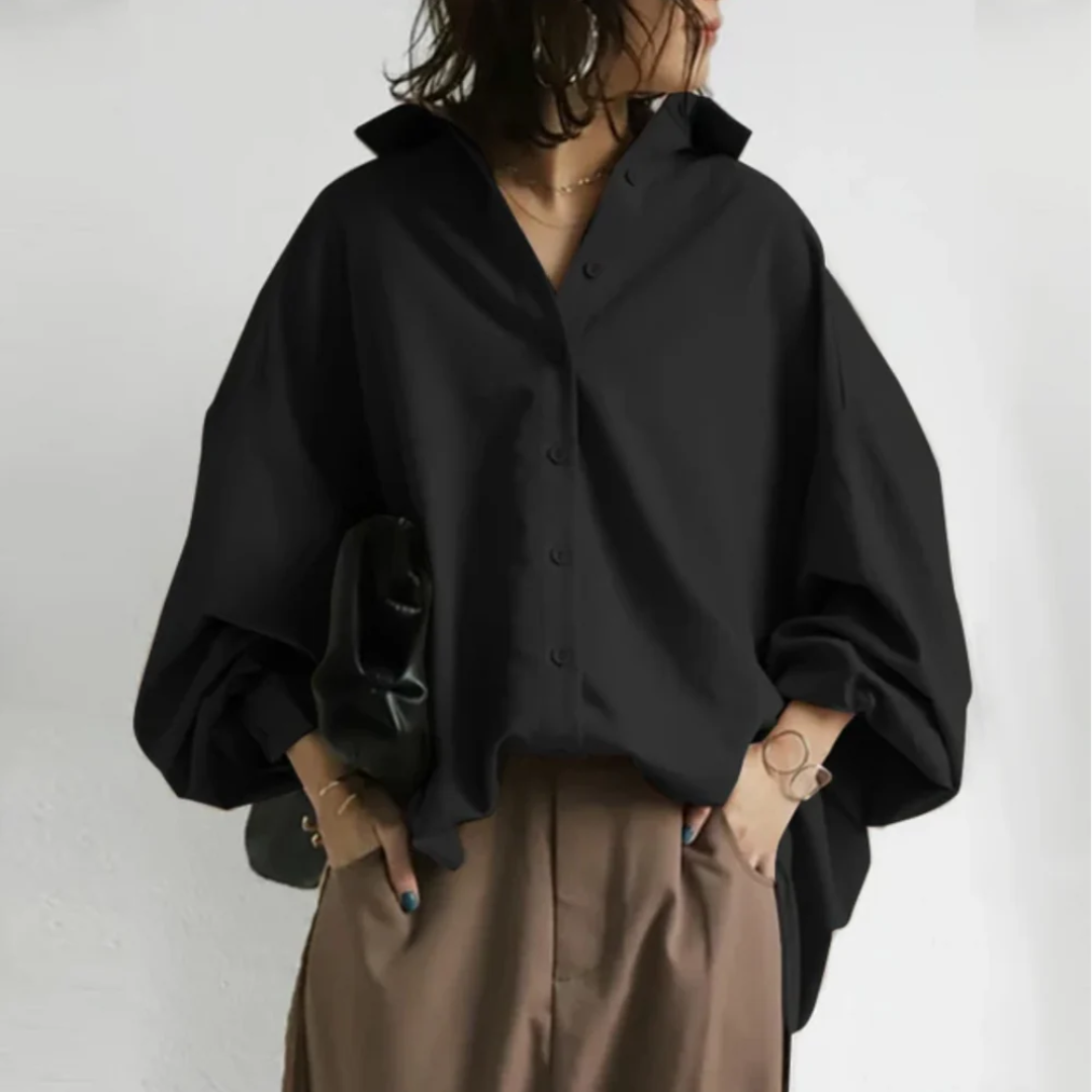 Stijlvolle Oversized Button-Up Overhemd voor Dames
