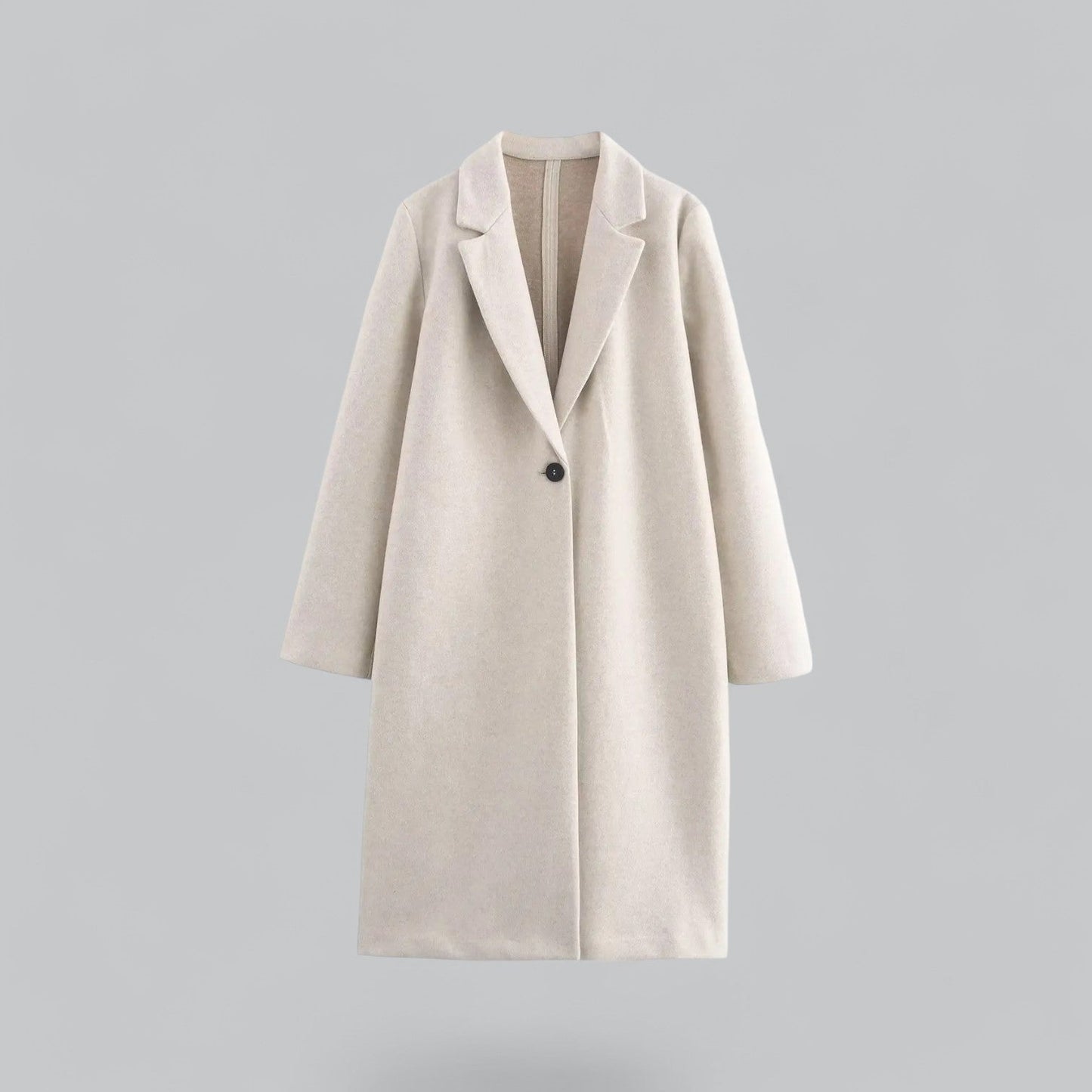 Elena | Stijlvolle faux suede lange winterjas