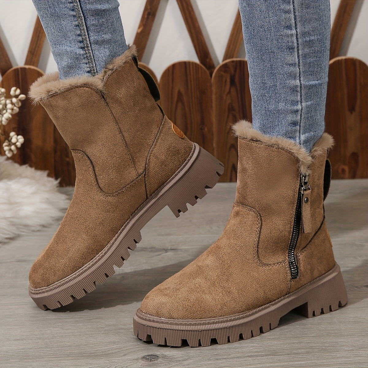 Lotte | Pluche gevoerde dames snowboots