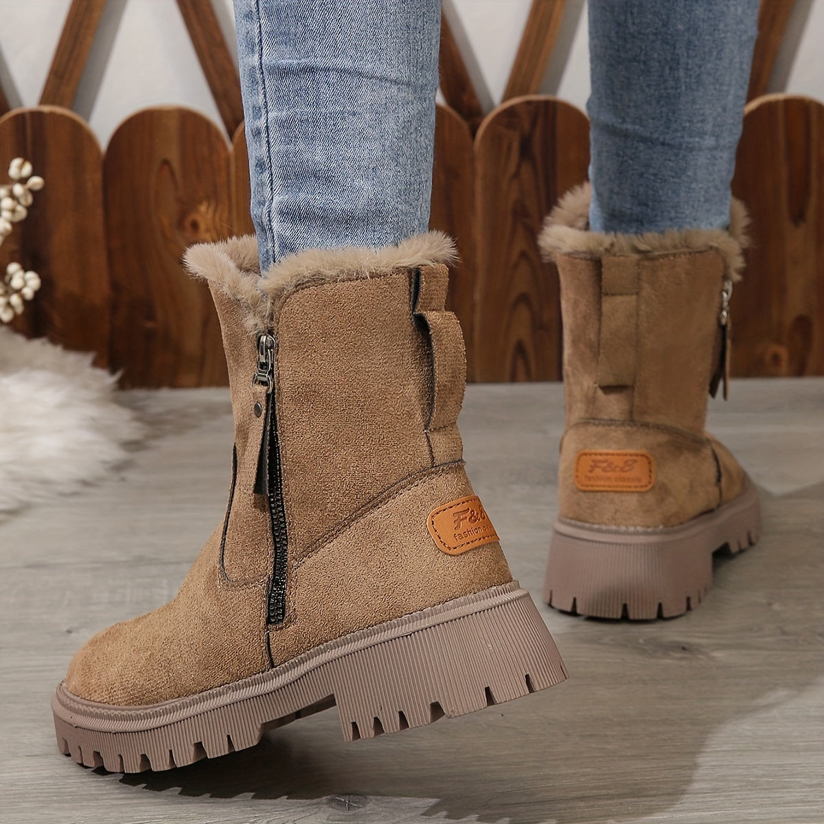 Lotte | Pluche gevoerde dames snowboots