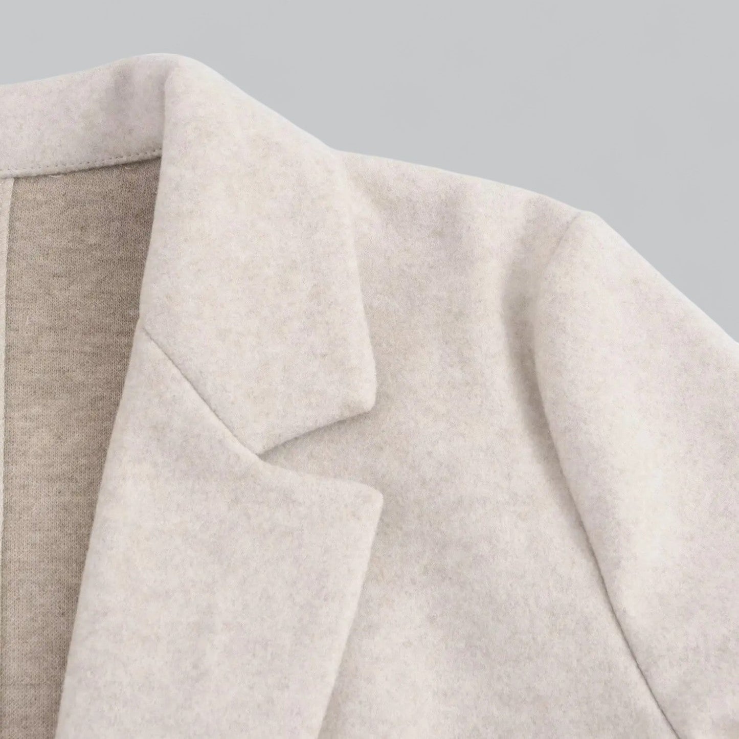 Elena | Stijlvolle faux suede lange winterjas