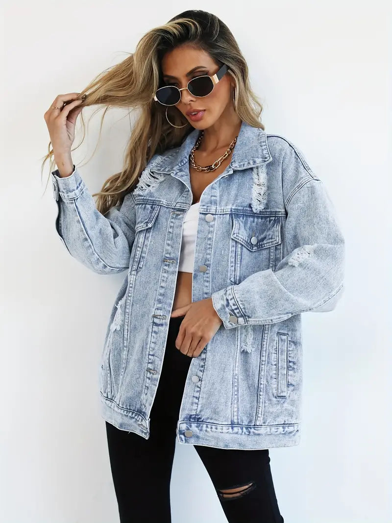 Emma | Stijlvol Oversized Spijkerjack