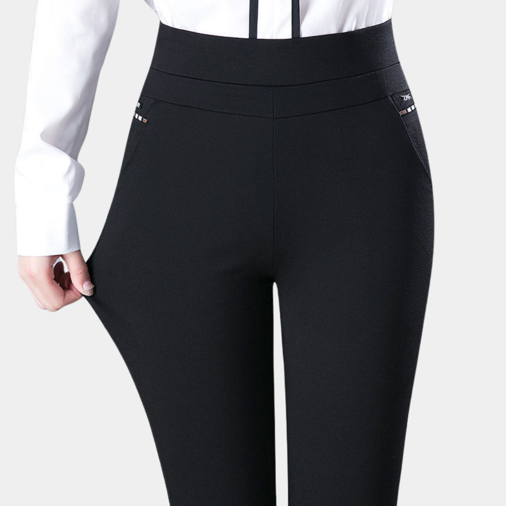 Lara | Zomerse Hoge Taille Stretch Broek