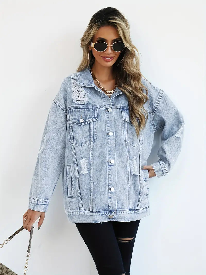 Emma | Stijlvol Oversized Spijkerjack