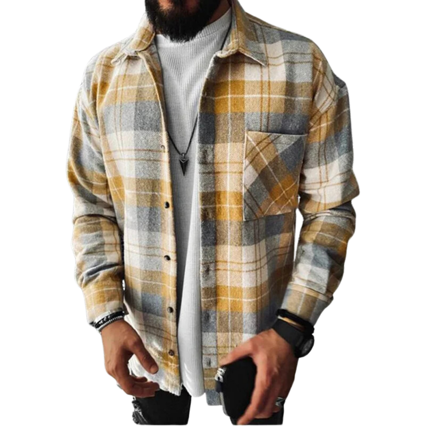 Tim | Stijlvol Casual Geruit Overshirt