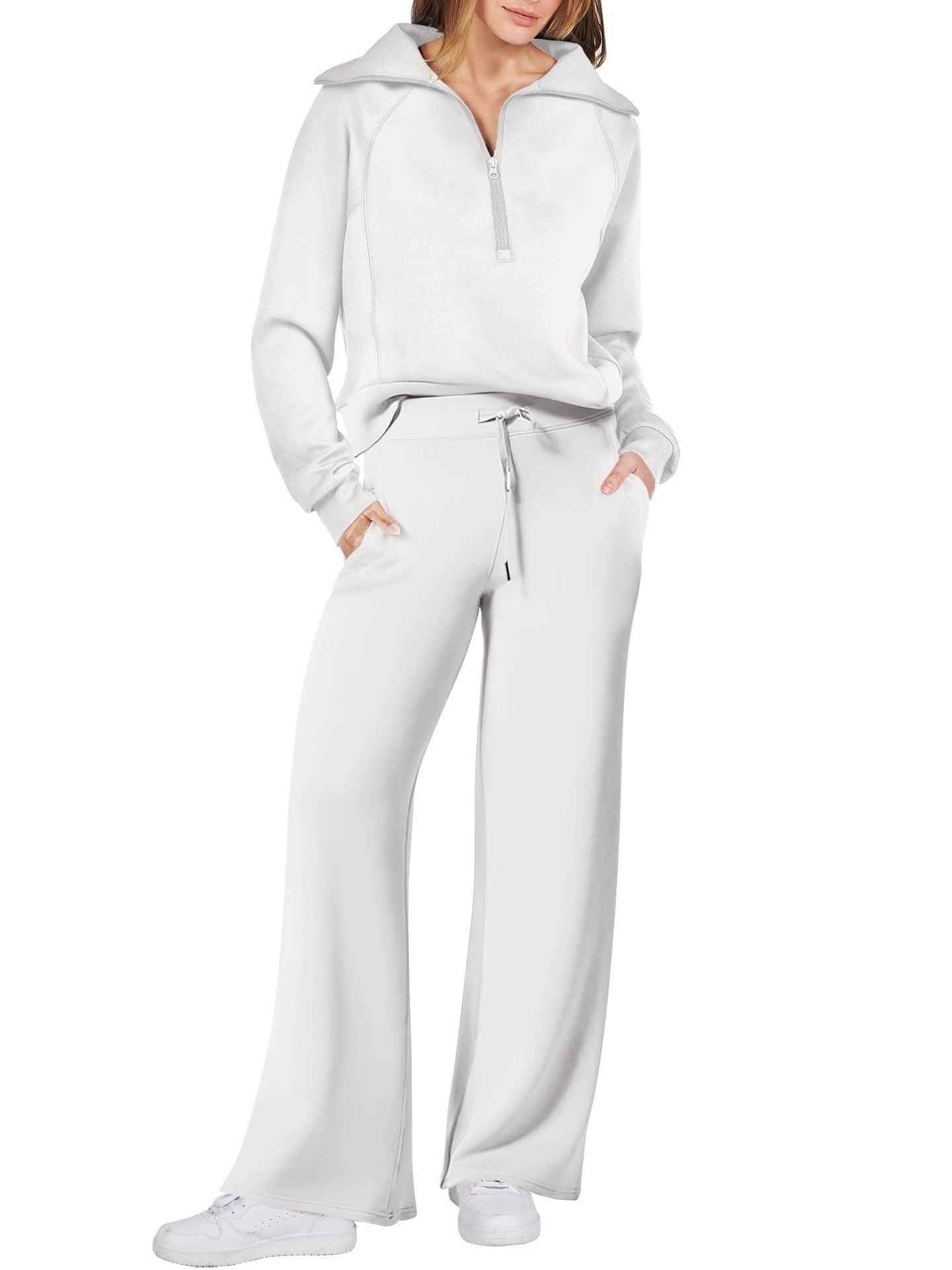 Sarah | Stijlvolle Zip- en Relax-Set met Lange Mouwen