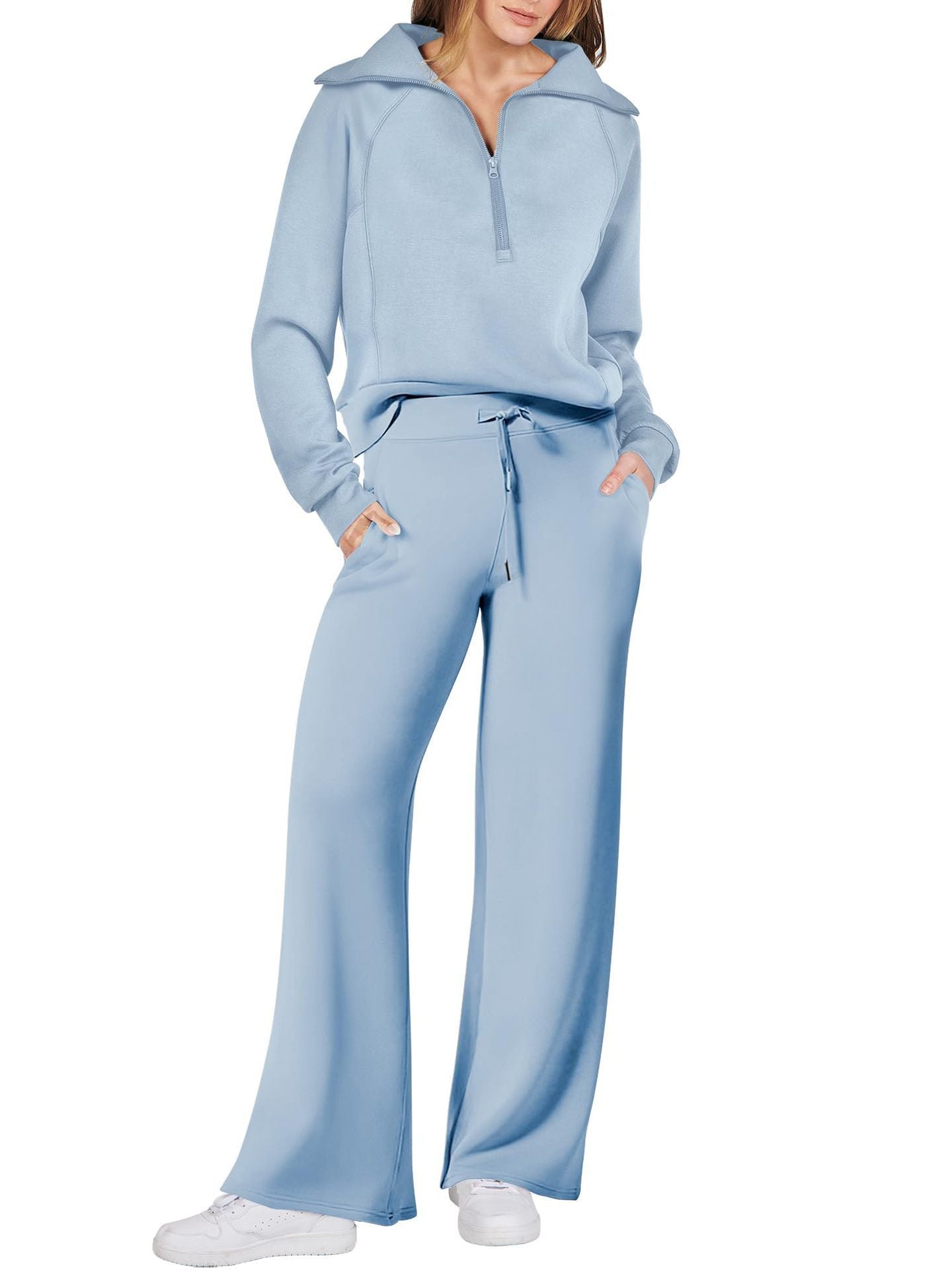 Sarah | Stijlvolle Zip- en Relax-Set met Lange Mouwen