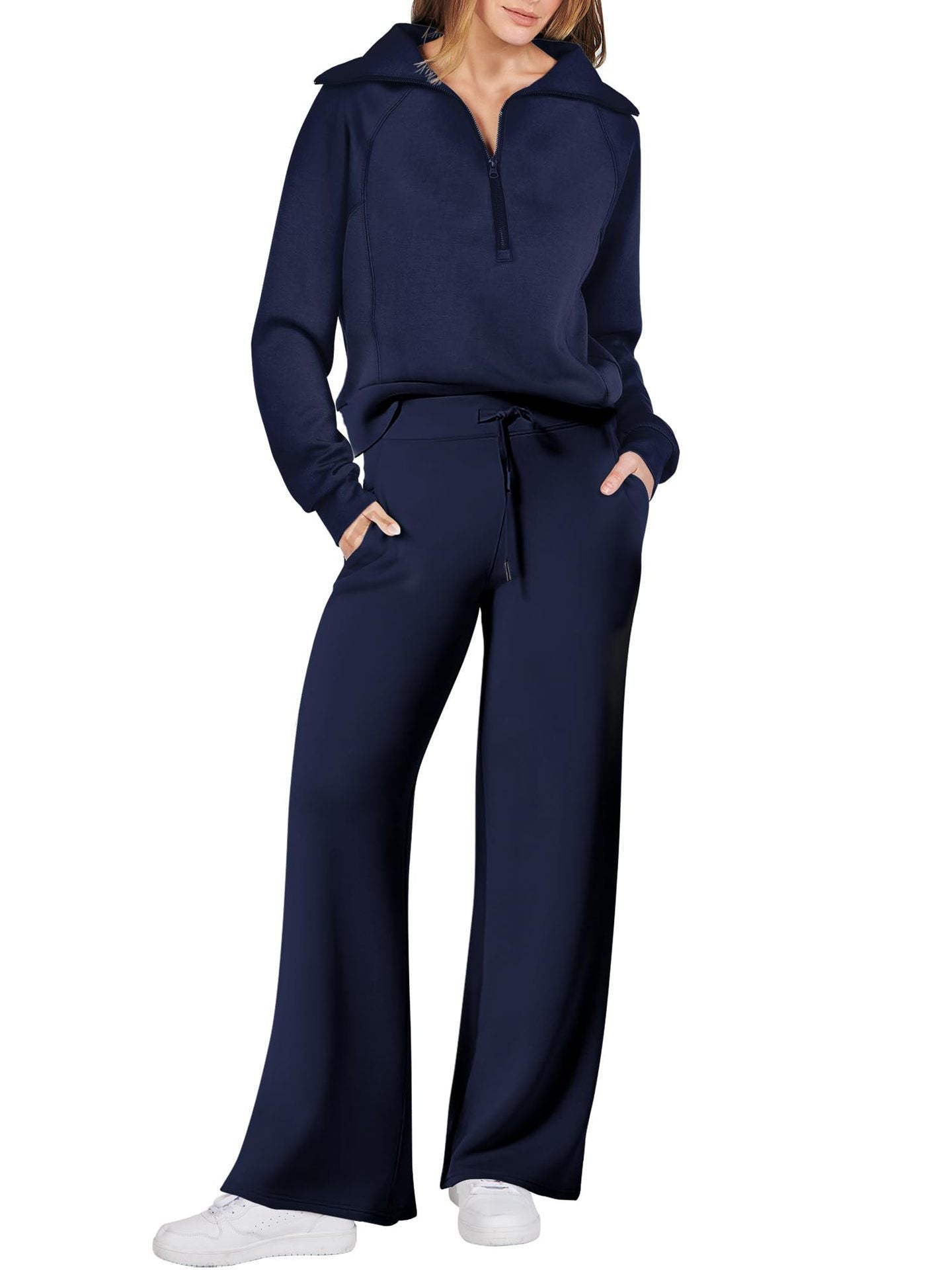 Sarah | Stijlvolle Zip- en Relax-Set met Lange Mouwen