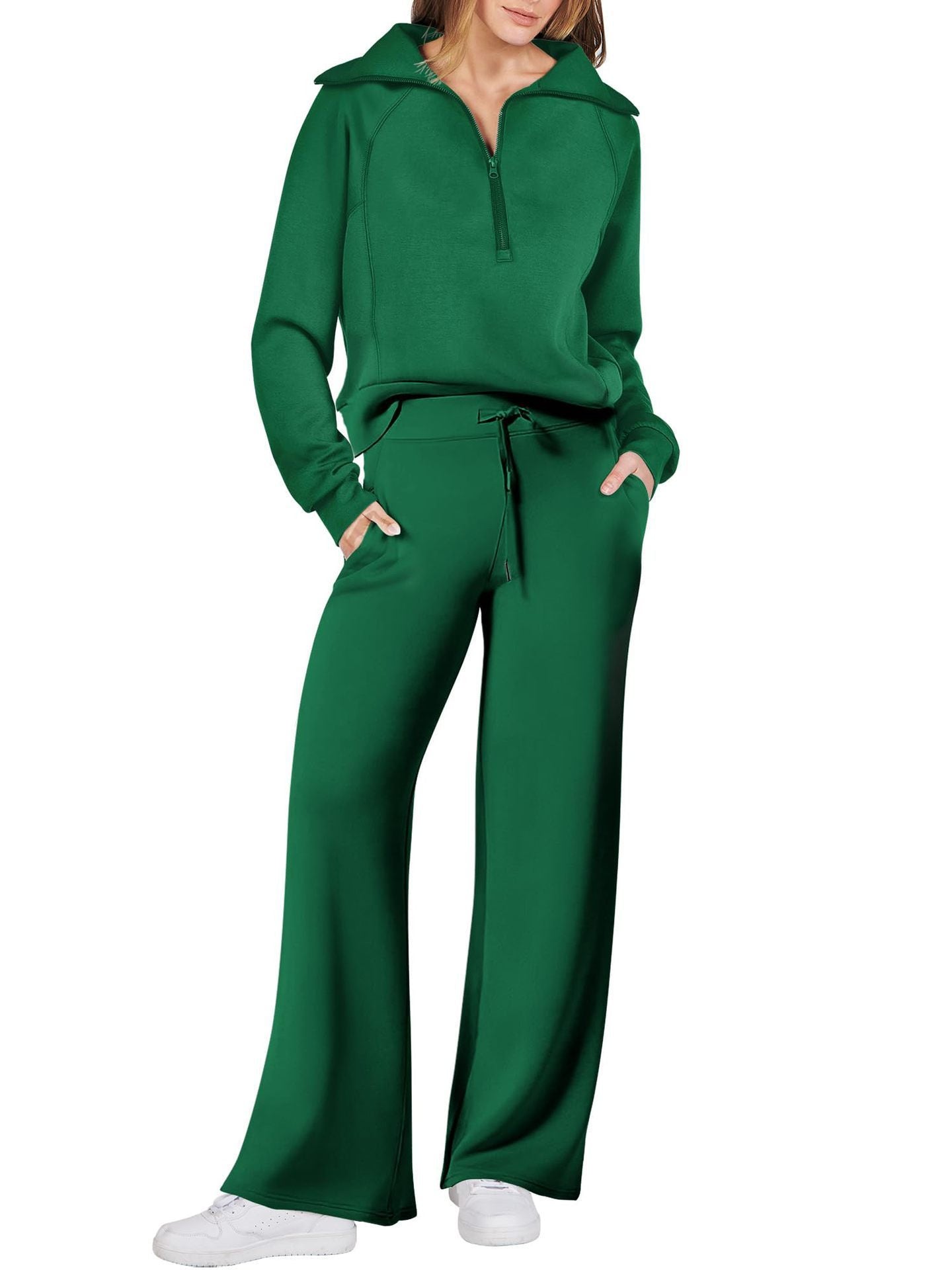 Sarah | Stijlvolle Zip- en Relax-Set met Lange Mouwen