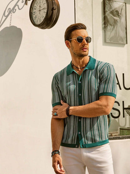 Niels | Retro Gestreept Poloshirt