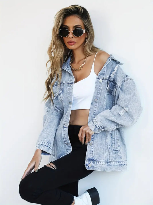 Emma | Stijlvol Oversized Spijkerjack