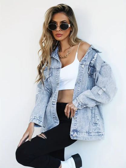 Eva | Trendy en Comfortabel Dames Spijkerjack