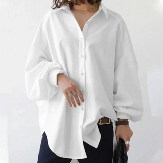 Stijlvolle Oversized Button-Up Overhemd voor Dames