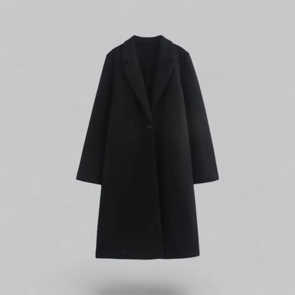 Elena | Stijlvolle faux suede lange winterjas