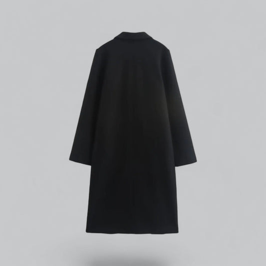 Elena | Stijlvolle faux suede lange winterjas