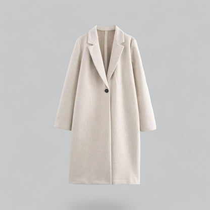 Elena | Stijlvolle faux suede lange winterjas