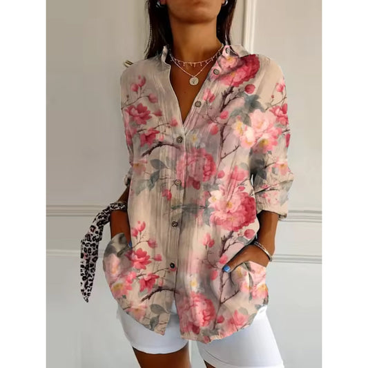 Stijlvolle Damesblouse met Bloemenprint