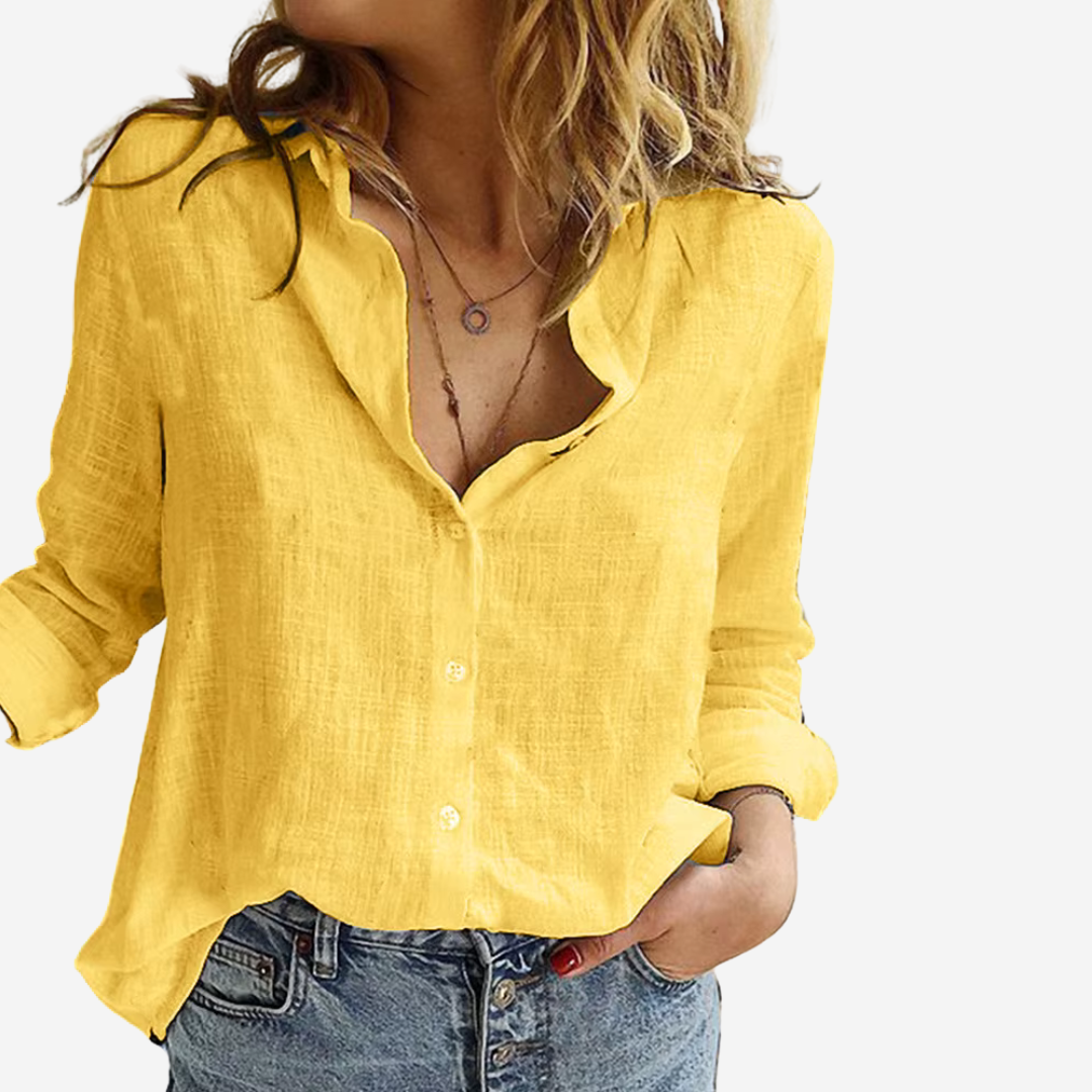 Stijlvolle Femke Damesblouse van Linnenblend