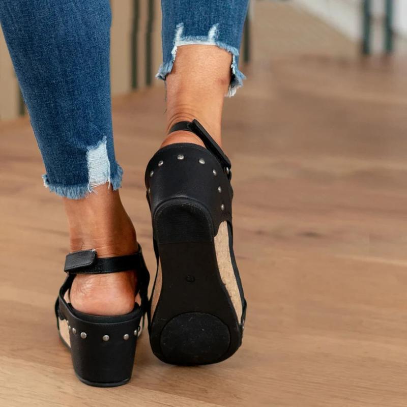 Femke | Stijlvolle Comfortabele Leren Damsandalen
