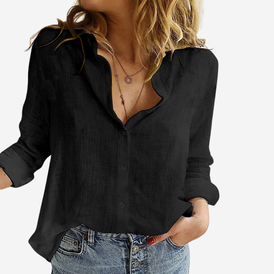 Stijlvolle Femke Damesblouse van Linnenblend