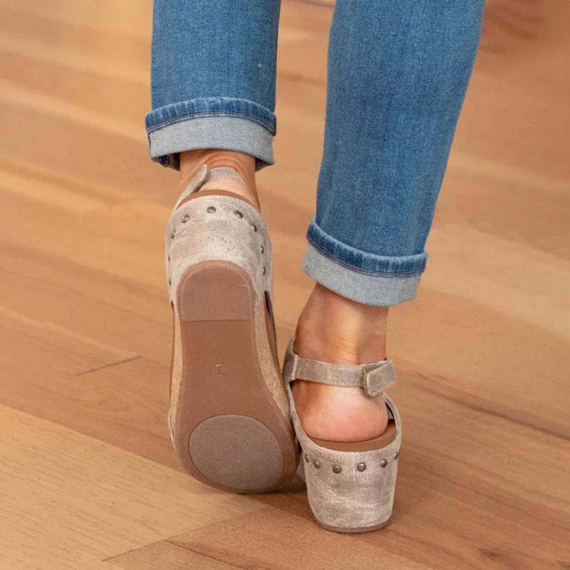 Femke | Stijlvolle Comfortabele Leren Damsandalen