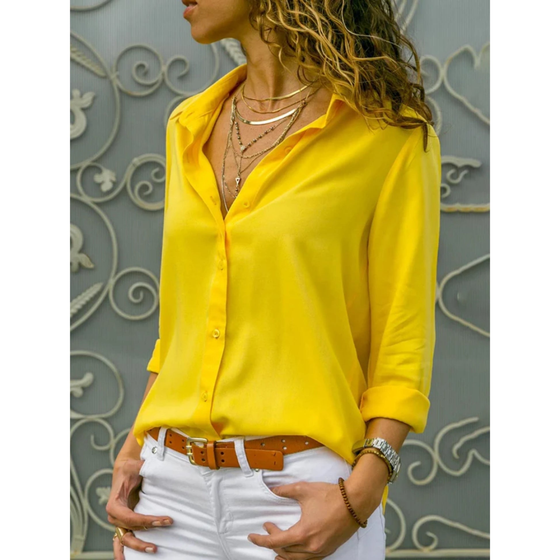 Flora | Stijlvolle Dames Blouse met Lange Mouwen