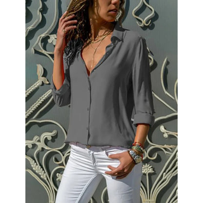 Flora | Stijlvolle Dames Blouse met Lange Mouwen
