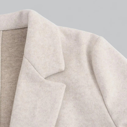 Elena | Stijlvolle faux suede lange winterjas
