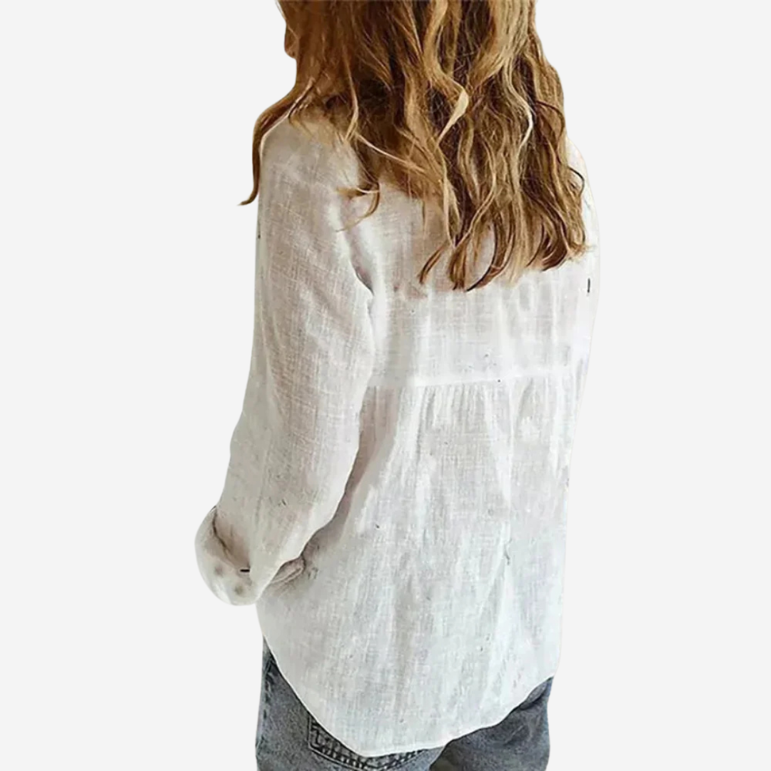 Stijlvolle Femke Damesblouse van Linnenblend