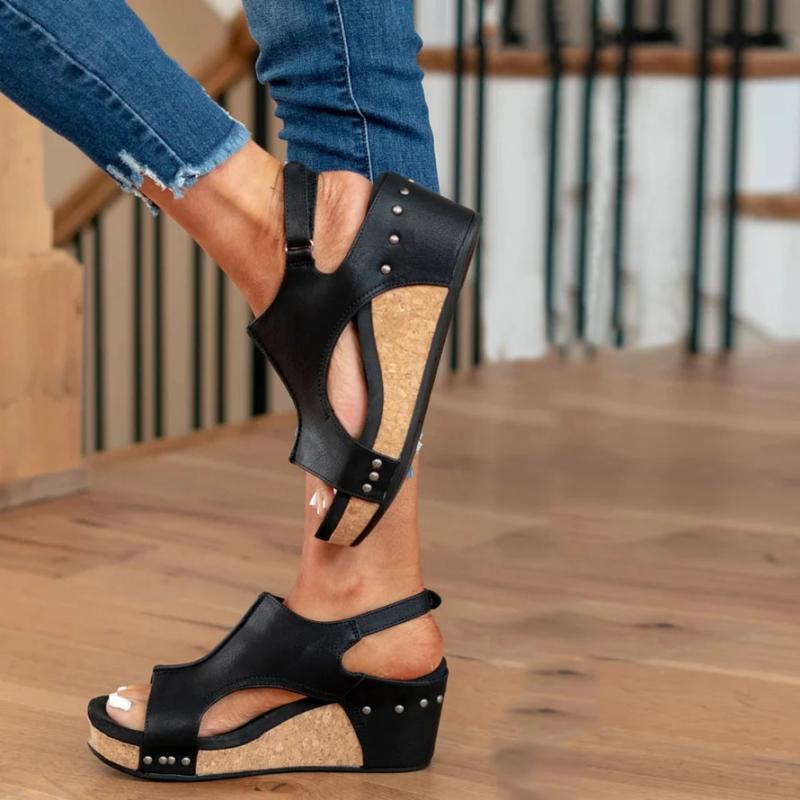 Femke | Stijlvolle Comfortabele Leren Damsandalen