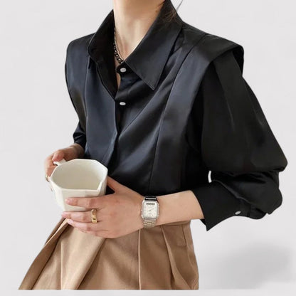 Lara | Elegante blouse met lange mouwen