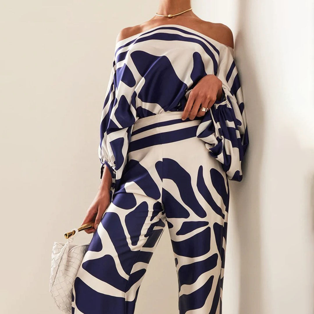 Stijlvolle Satijnen Dames Set - Olivia