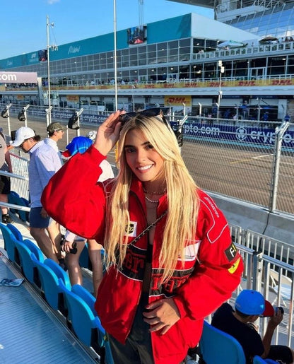 Stijlvolle Vintage Ferrari Racerjack gemaakt van Duurzame Materialen
