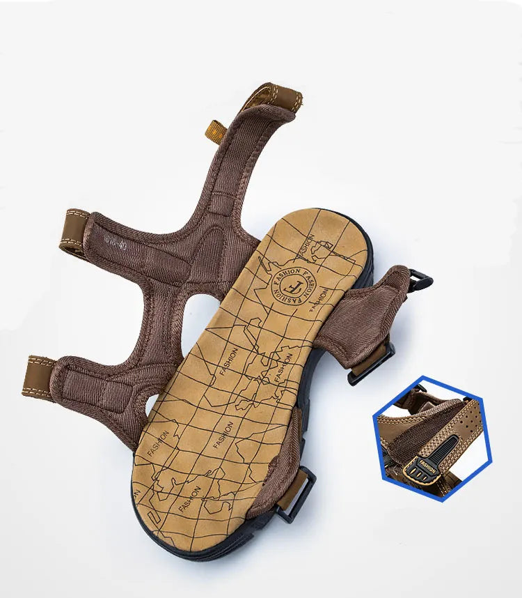 Sander | Stijlvolle Comfortabele Sandalen met Klittenband