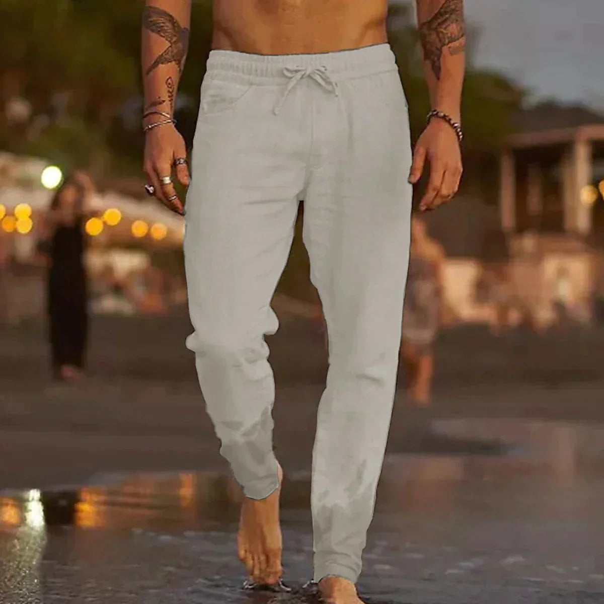 Stijlvolle Heren Linnen Broek - Comfort en Elegantie