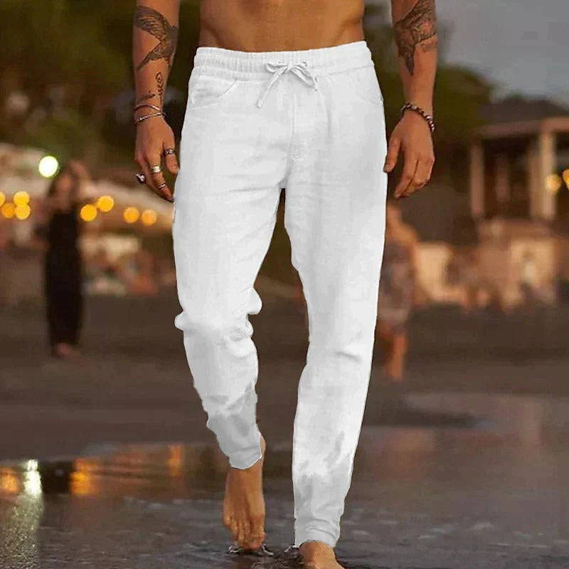 Stijlvolle Heren Linnen Broek - Comfort en Elegantie