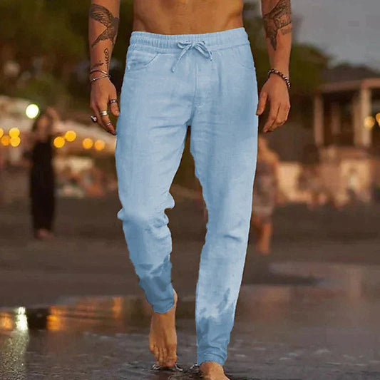 Stijlvolle Heren Linnen Broek - Comfort en Elegantie