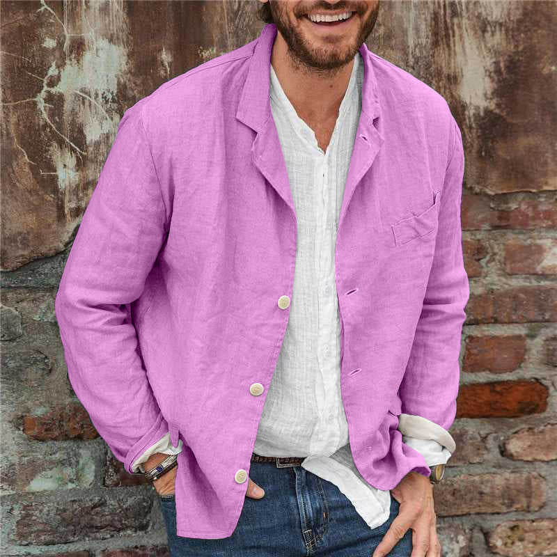 Sven | Stijlvolle Leren Casual Linnen Blazer