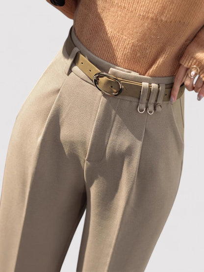 Noa | Dames tapered wollen blend broek