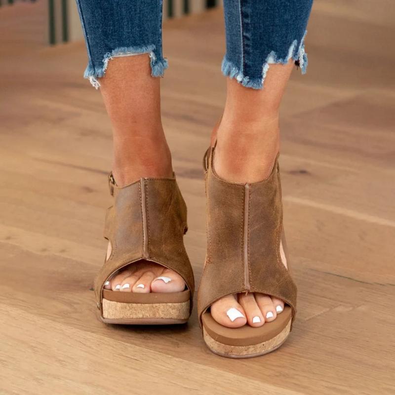 Femke | Stijlvolle Comfortabele Leren Damsandalen