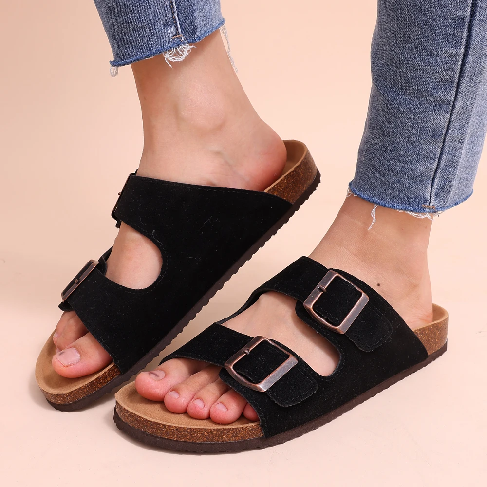Faye | Stijlvolle Sandalen met Kurkvoetbed