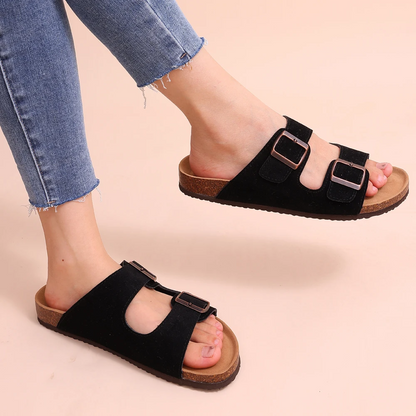 Faye | Stijlvolle Sandalen met Kurkvoetbed