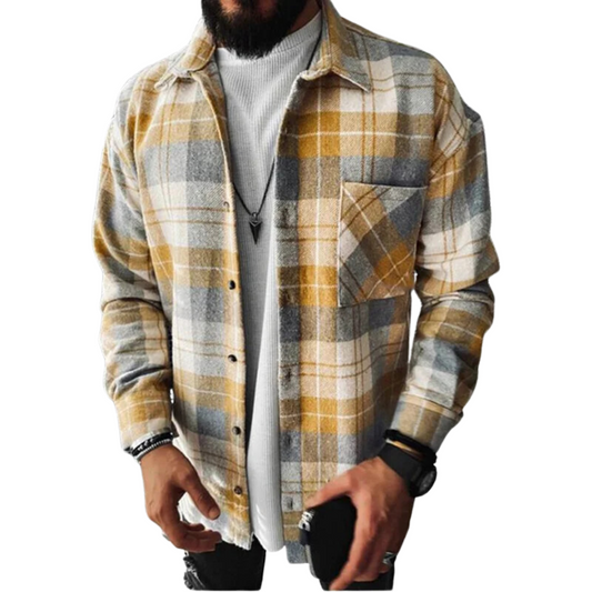 Tim | Stijlvol Casual Geruit Overshirt