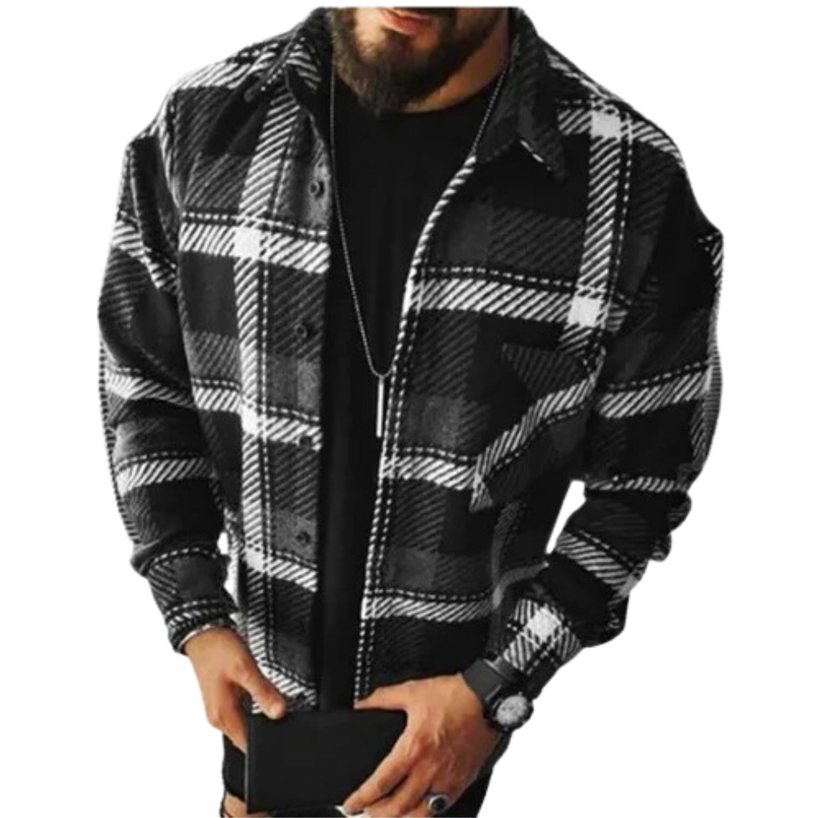 Tim | Stijlvol Casual Geruit Overshirt