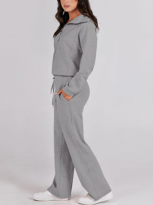 Sarah | Stijlvolle Zip- en Relax-Set met Lange Mouwen